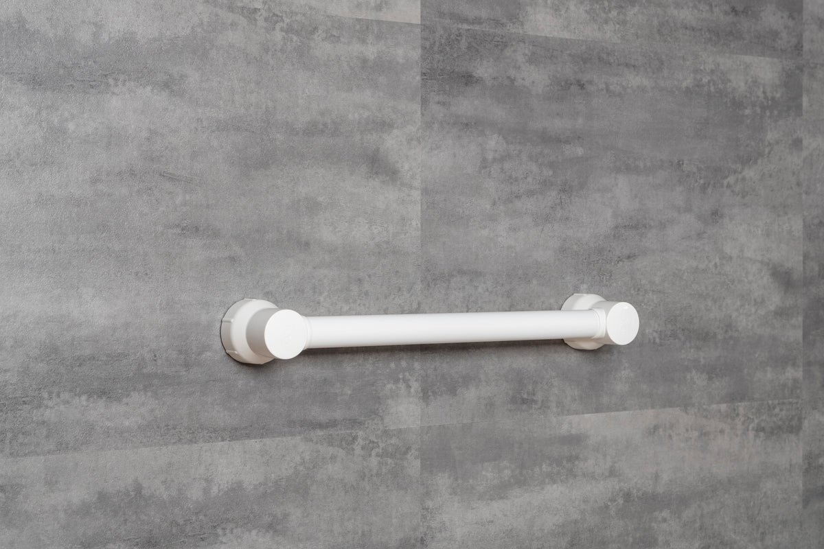 Haltegriff ohne Bohren – Deluxe Haltegriff Dusche, Bad, Toilette mit starker Klebeverbindung bis 130 kg, elegante Optik, rückstandsfrei entfernbar