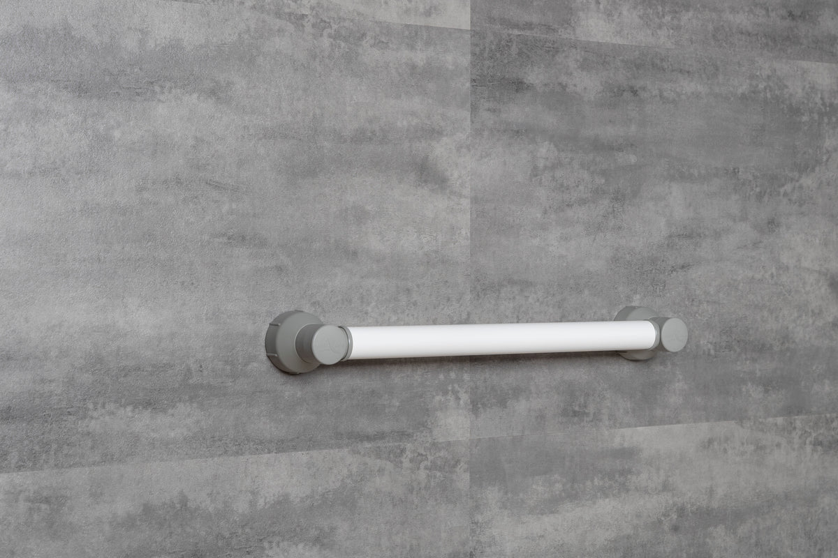 Haltegriff ohne Bohren für Dusche, Bad, Toilette – zum Kleben bis 130 kg belastbar, rückstandsfrei entfernbar, einfache Montage inklusive Video