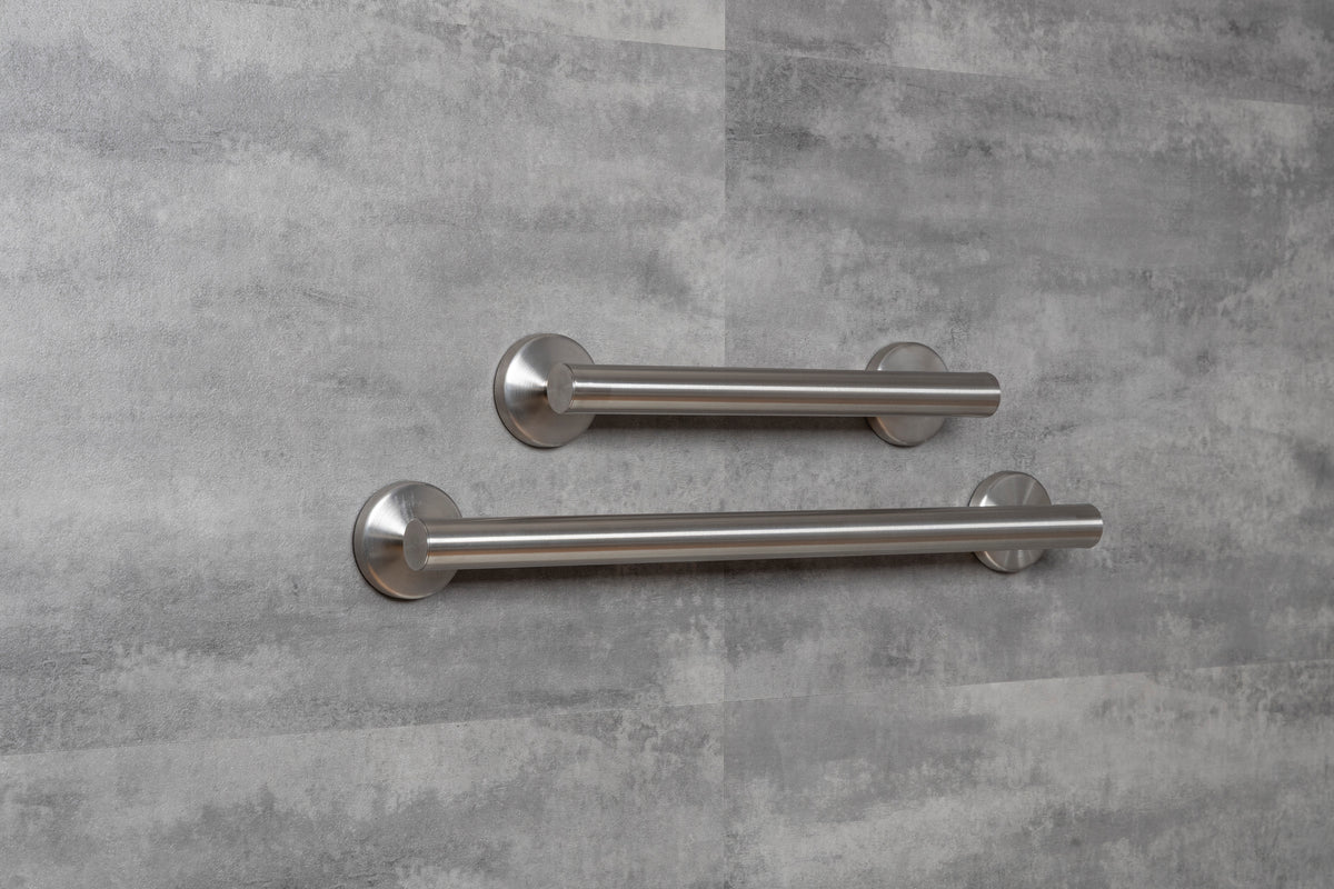 Edelstahl Haltegriff ohne Bohren – Premium Haltegriff Dusche, Bad, WC, Klebesystem bis 130 kg belastbar