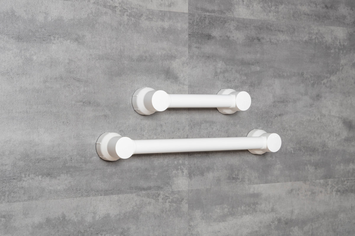 Haltegriff ohne Bohren – Deluxe Haltegriff Dusche, Bad, Toilette mit starker Klebeverbindung bis 130 kg, elegante Optik, rückstandsfrei entfernbar